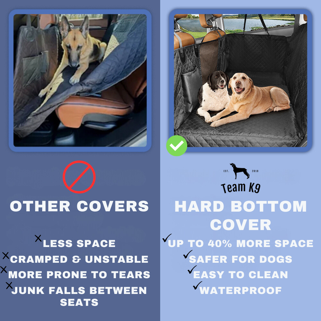 Waterproof Hammock Car Seat Cover for Dogs with Storage