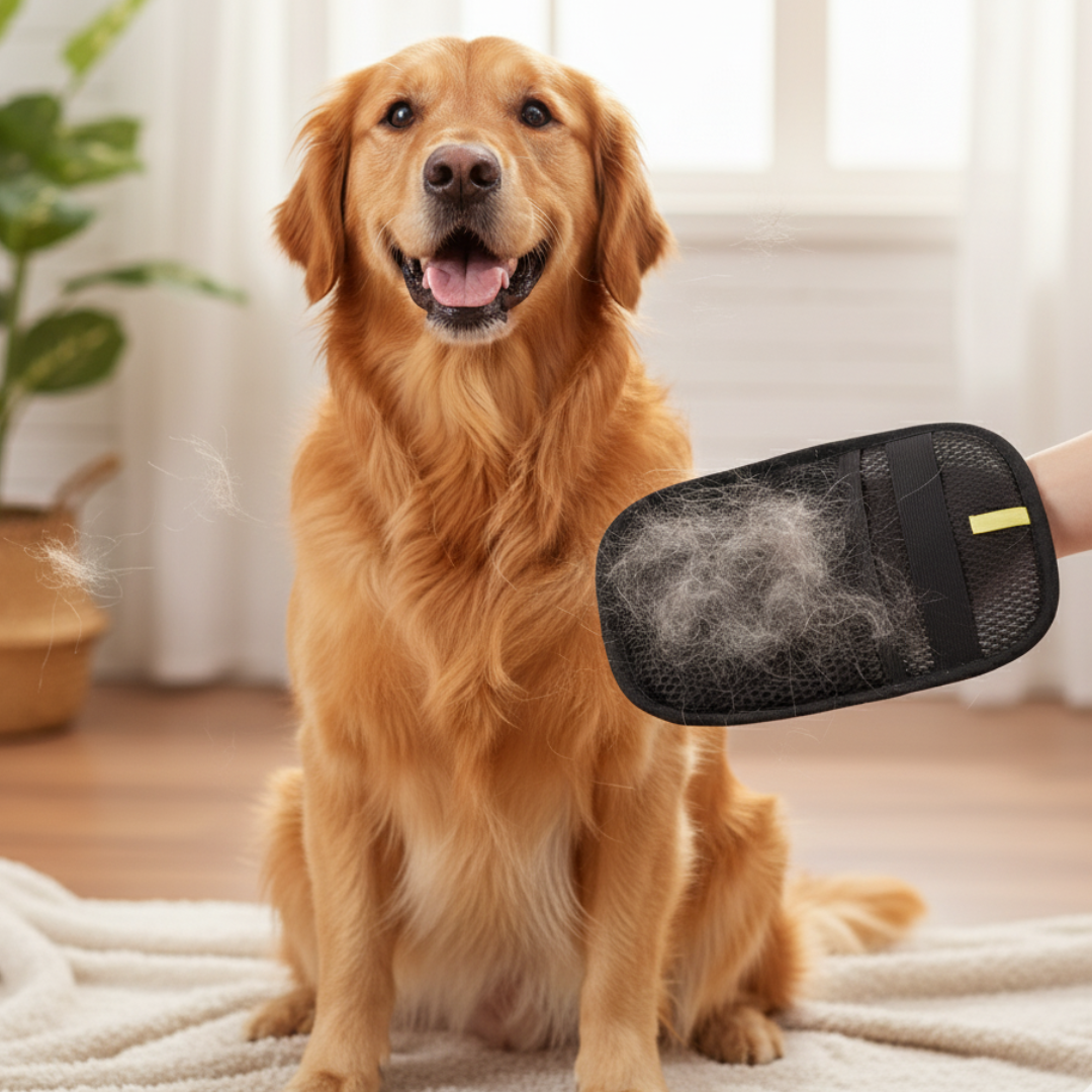 Reusable Pet Hair Removal Gloves for Furniture and Fabric