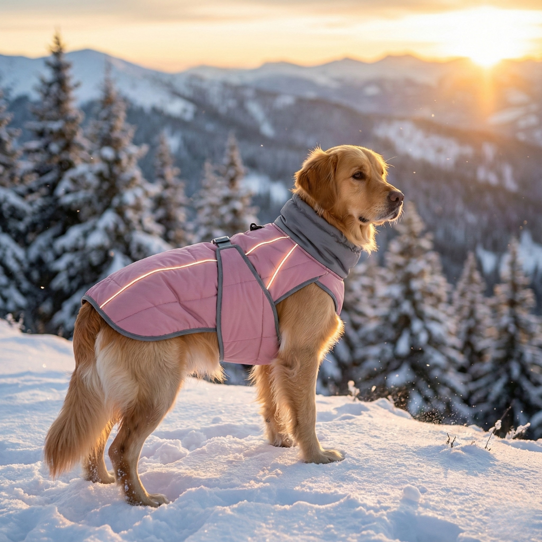 Water-Resistant Reflective Dog Winter Coat