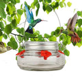 Clear Flower-Port Hummingbird Feeder