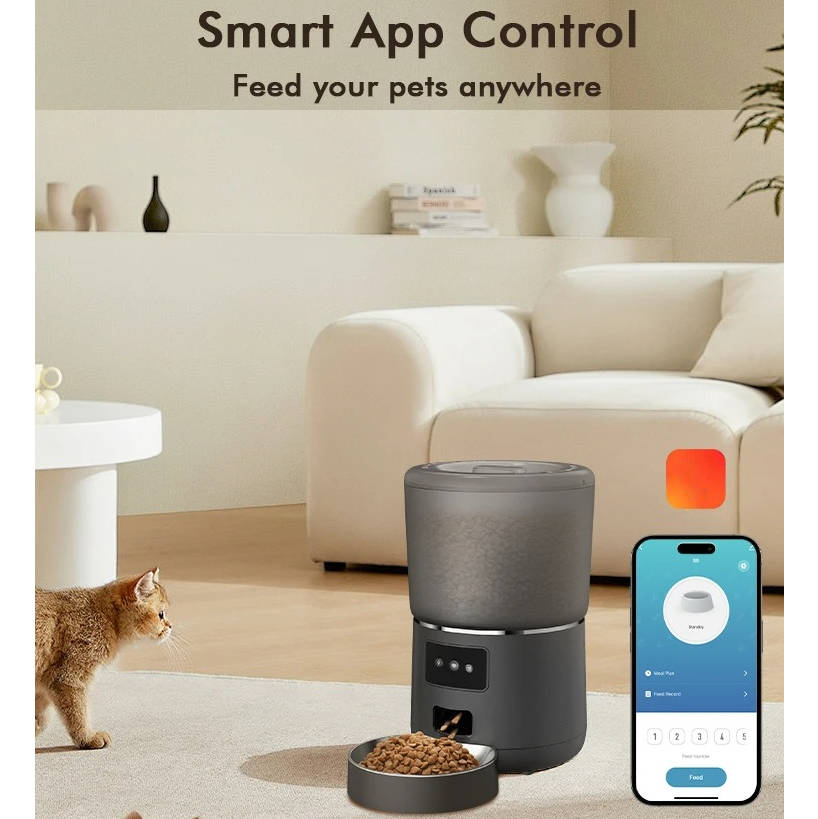 Smart Automatic Pet Feeder for Cats and Dogs