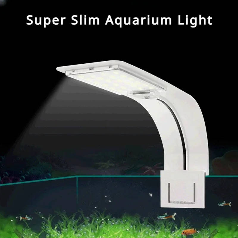 Super Slim LED Fish Tank Light for Aquariums and Aquatic Plants