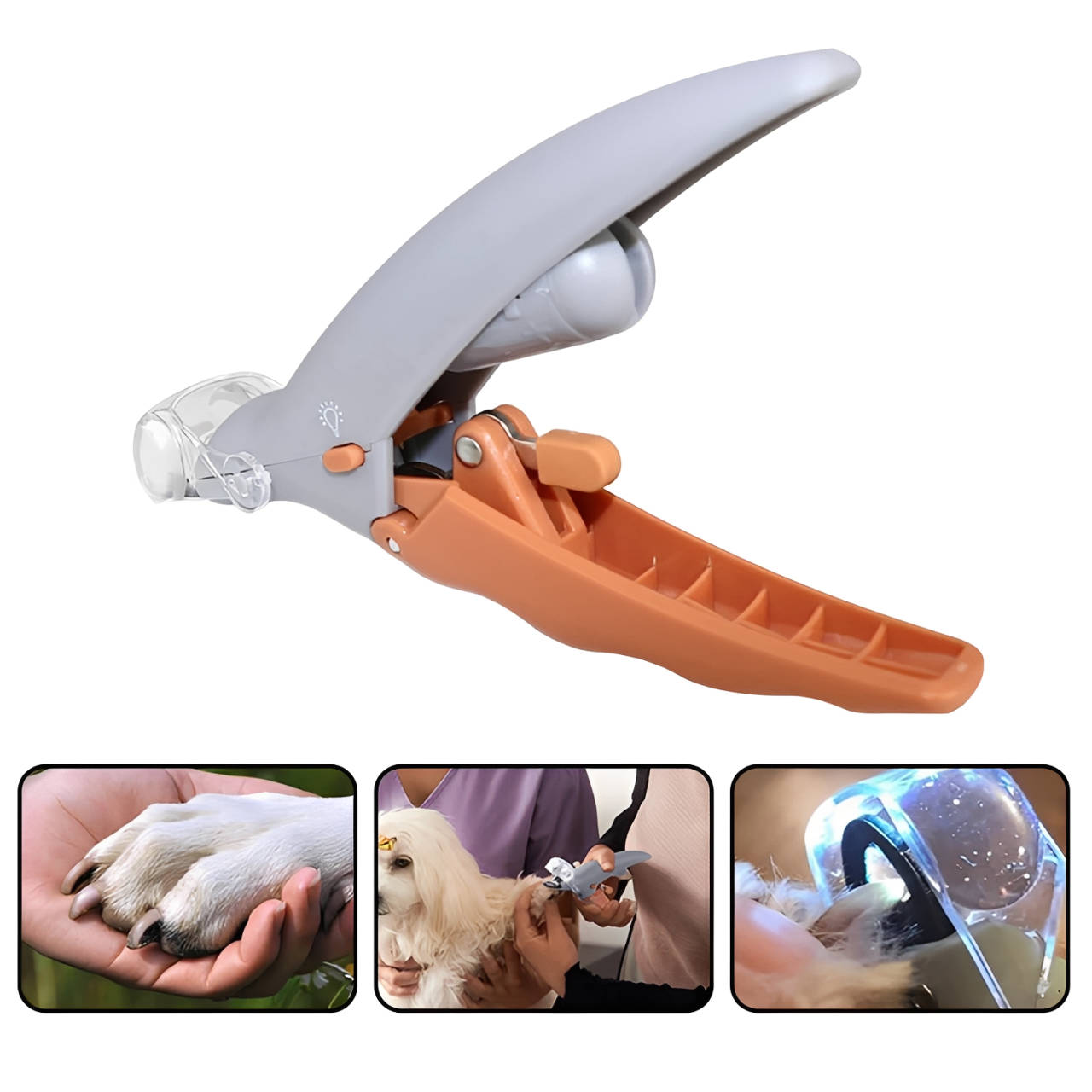 Pet Nail Clipper with LED Light and Magnifier