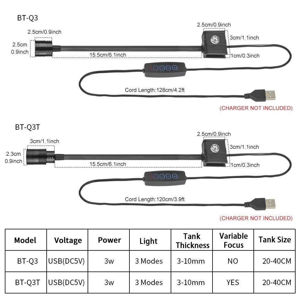 Adjustable LED Aquarium Light for Fish Tanks