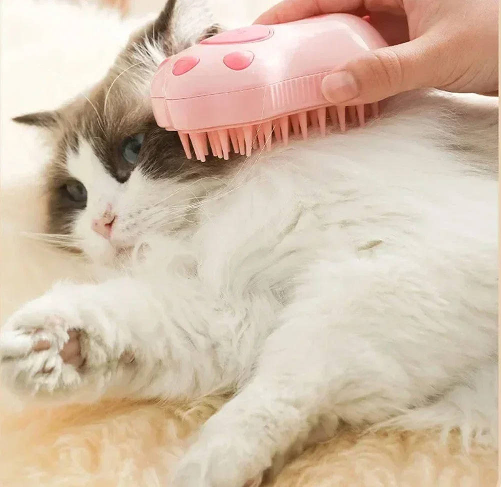 Steam Grooming Brush for Dogs and Cats