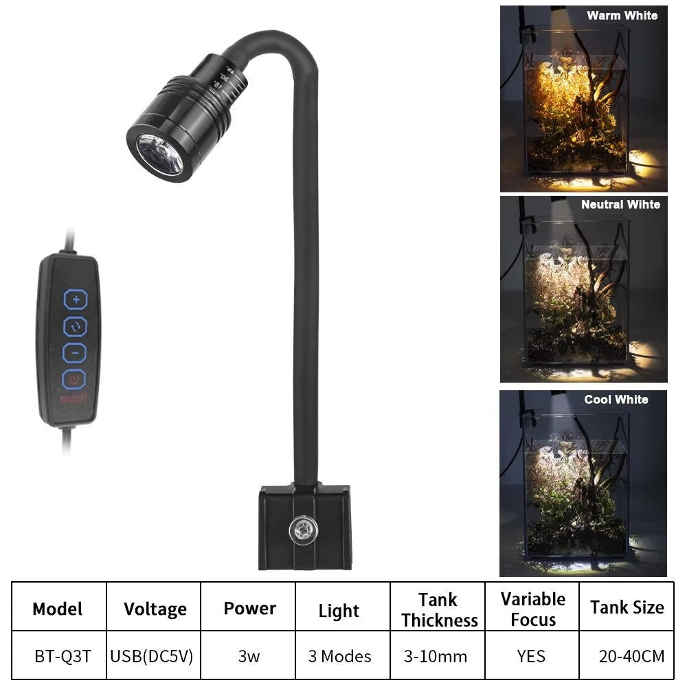 Adjustable LED Aquarium Light for Fish Tanks