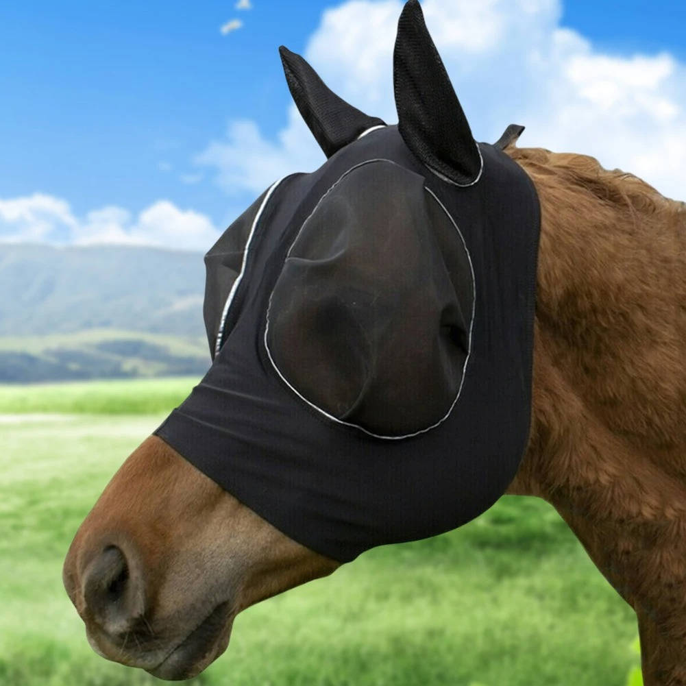 Stretch Mesh Horse Fly Mask with UV Protection
