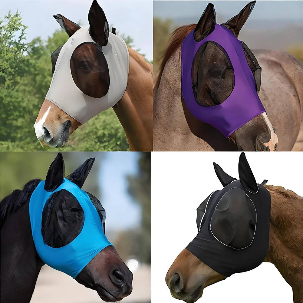 Stretch Mesh Horse Fly Mask with UV Protection