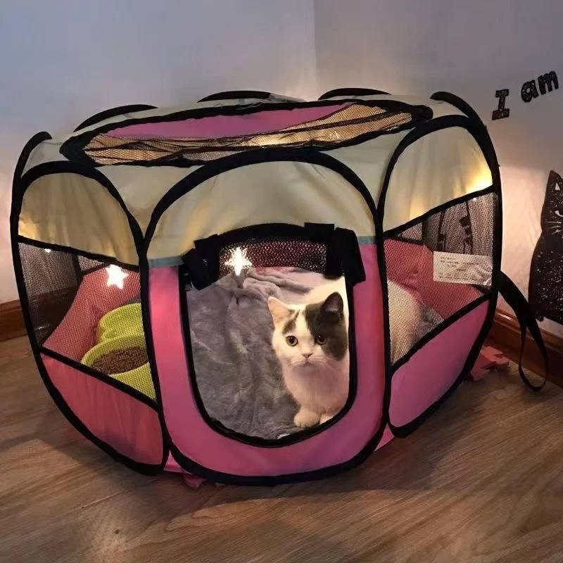 Indoor Outdoor Pop-Up Tent for Cats and Small Dogs