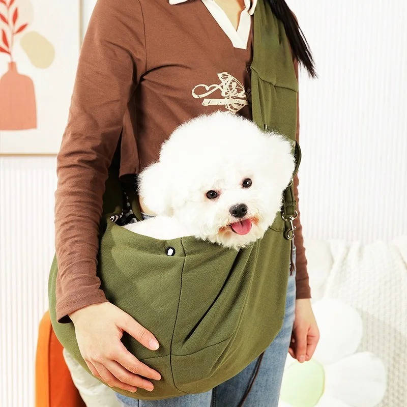 Adjustable Dog Carrier Sling with Storage Pocket