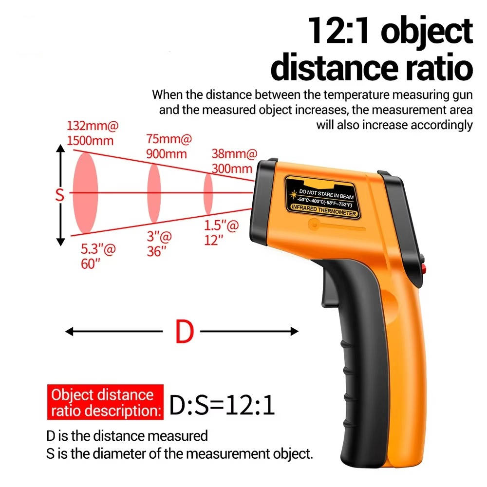 Infrared Laser Thermometer All-in-One Temperature Gun
