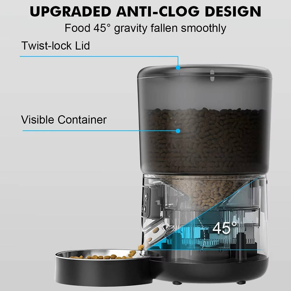 Smart Automatic Pet Feeder for Cats and Dogs
