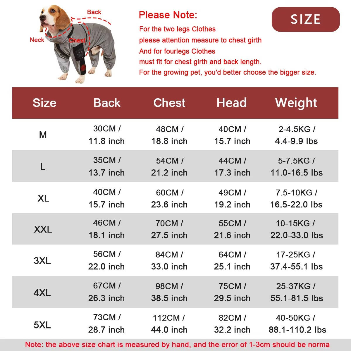 Waterproof Dog Raincoat with Hood and Reflective Strips