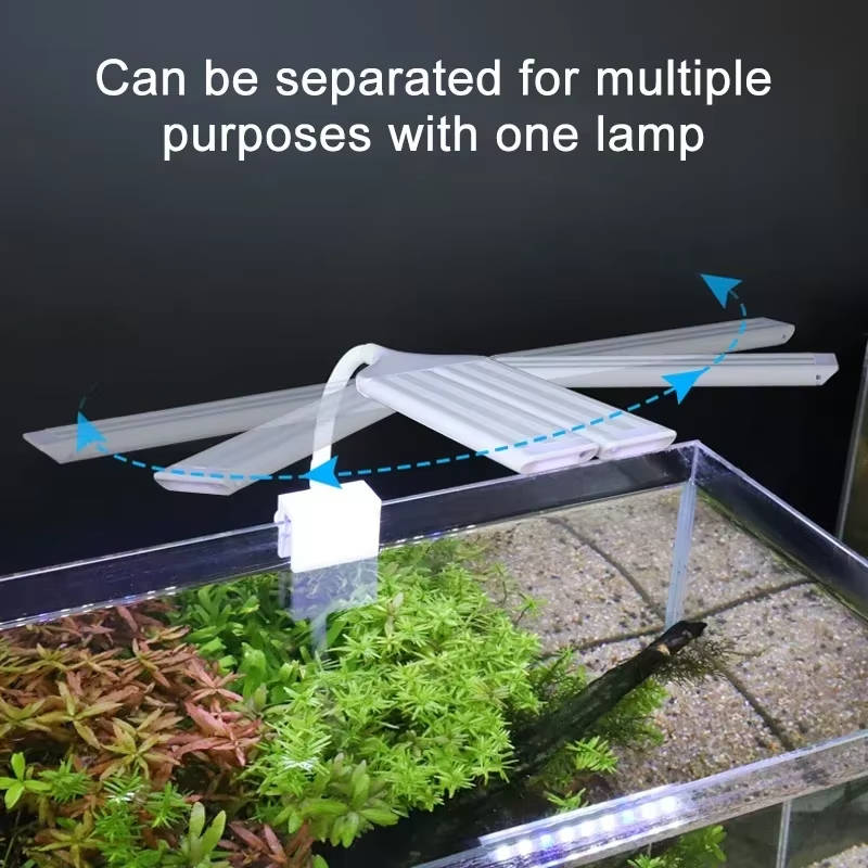 Clip-On Full Spectrum LED Aquarium Light for Fish Tanks and Aquatic Plants
