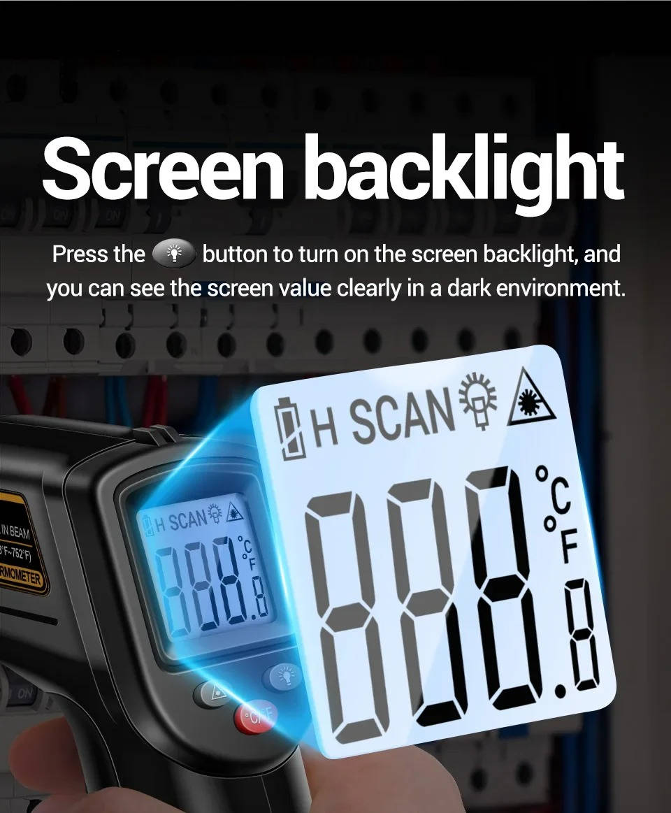 Infrared Laser Thermometer All-in-One Temperature Gun