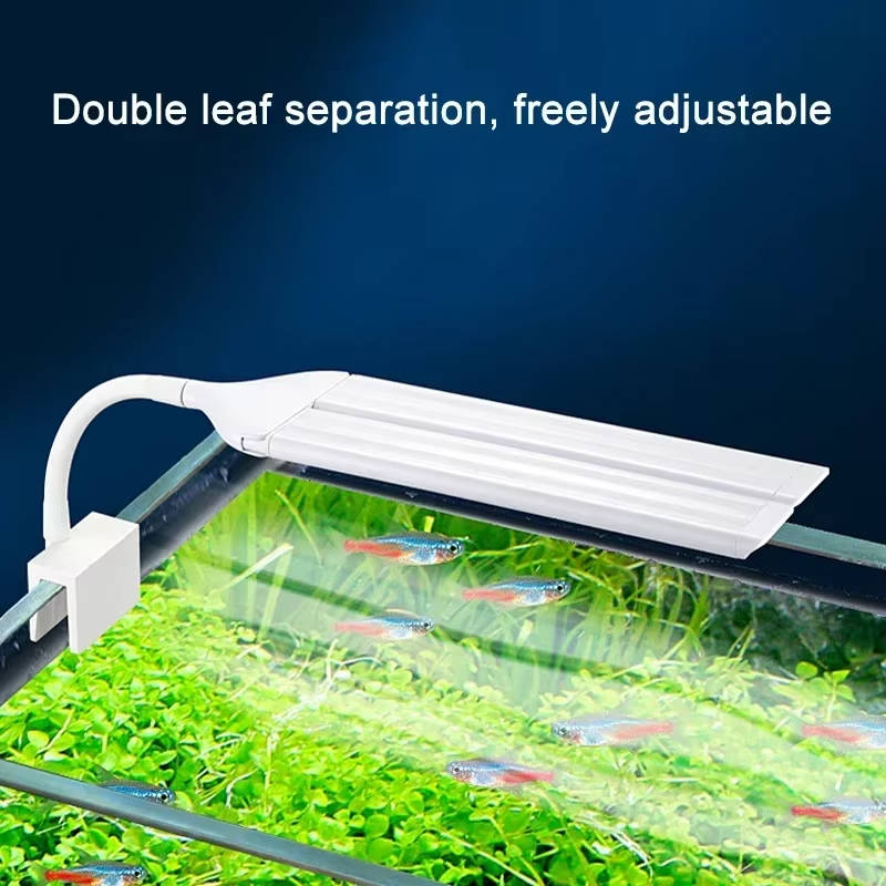 Clip-On Full Spectrum LED Aquarium Light for Fish Tanks and Aquatic Plants