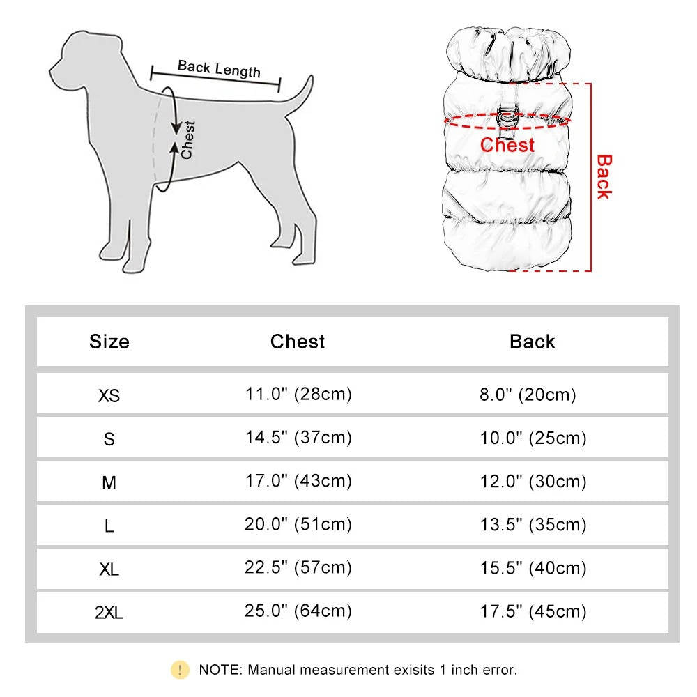 Warm Winter Coat for Small and Medium Dogs