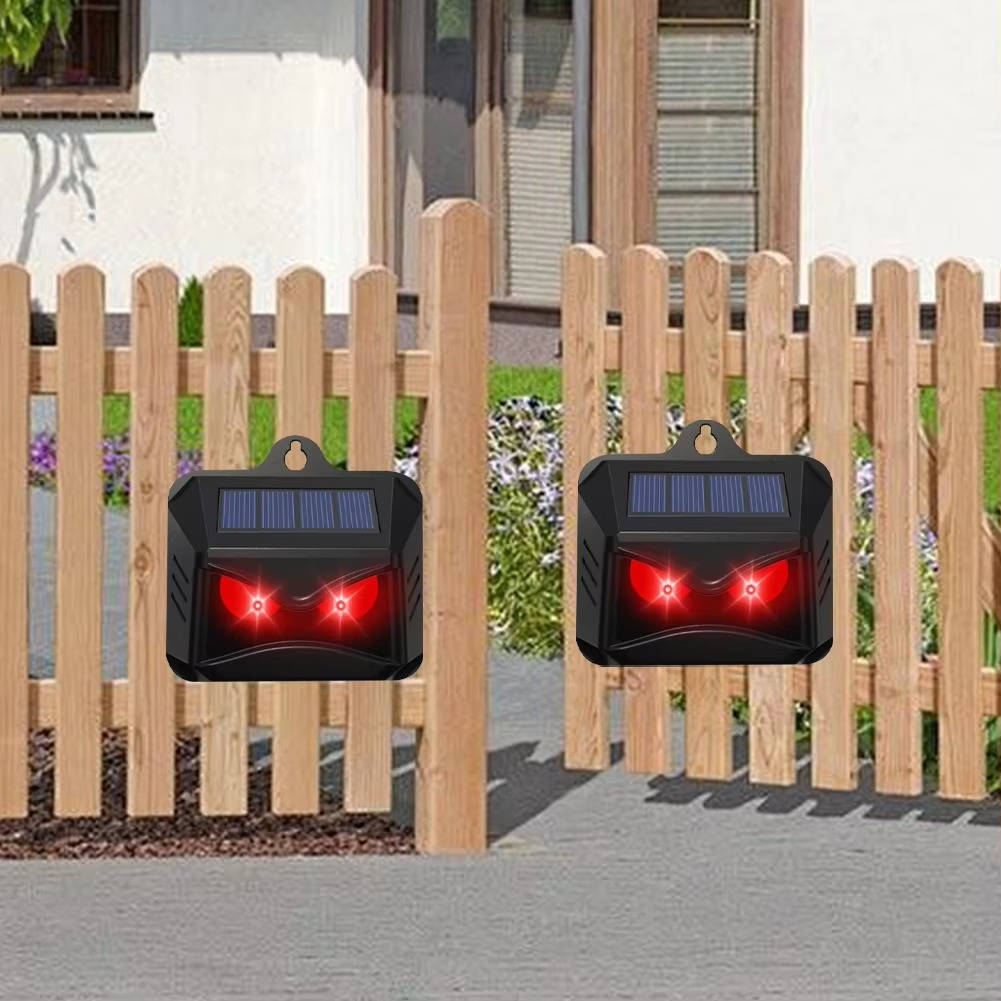 Solar Powered Ultrasonic Animal Repellent (2-Pack)