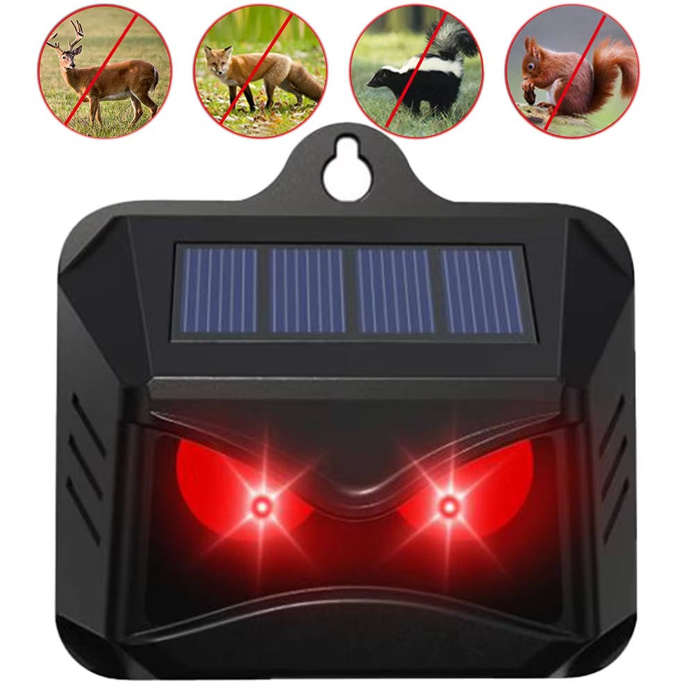 Solar Powered Ultrasonic Animal Repellent (2-Pack)