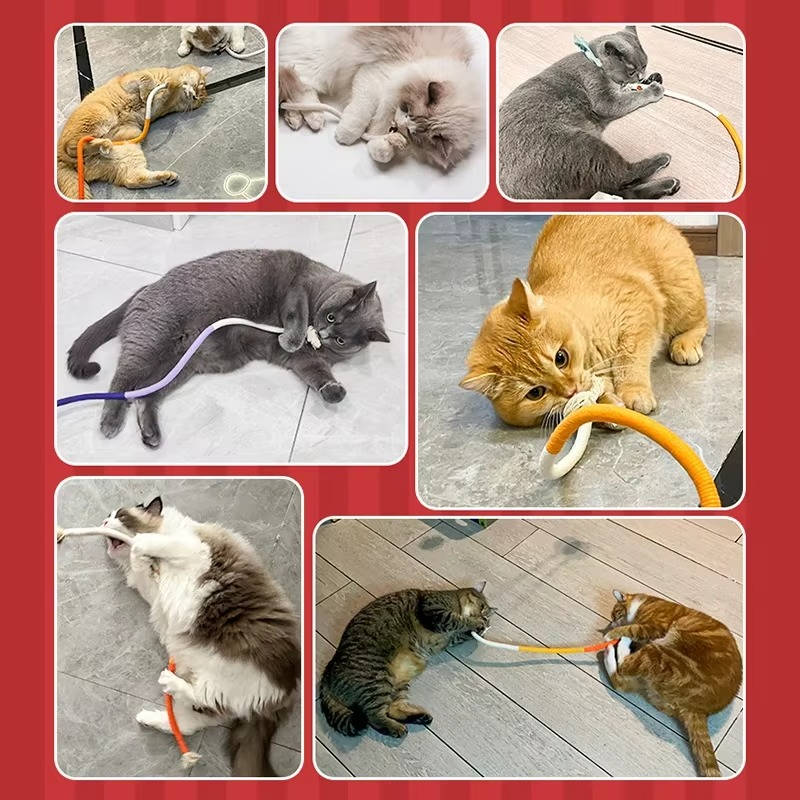 Cotton Rope Cat Chew Toys with Silvervine Balls