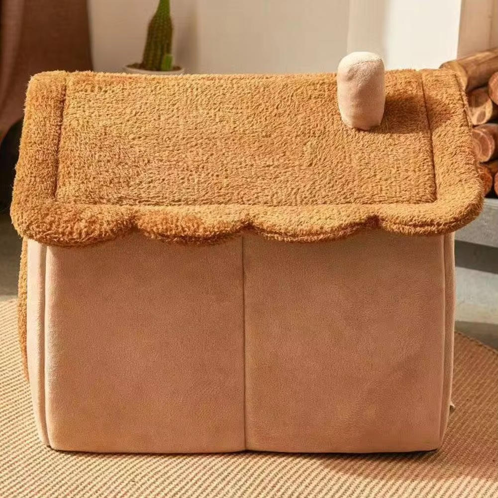 Cozy Indoor Cat House with Plush Den Design