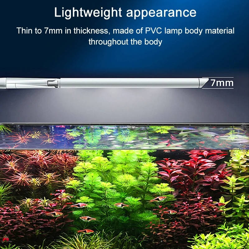 Clip-On Full Spectrum LED Aquarium Light for Fish Tanks and Aquatic Plants