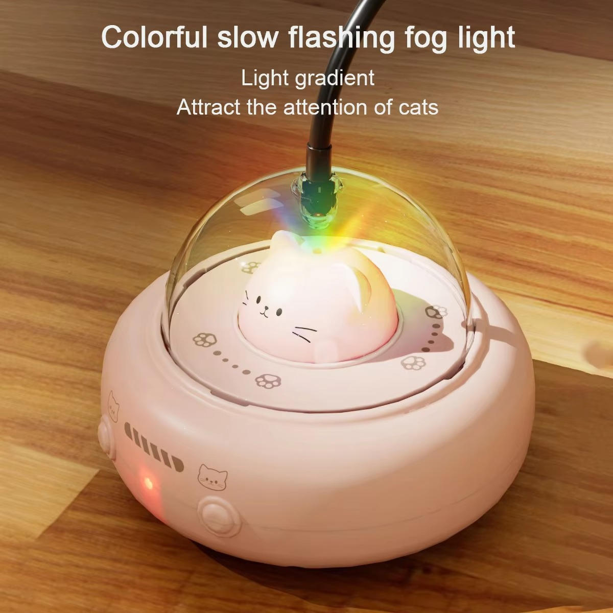 Smart Interactive Cat Toy with Lights and Motion