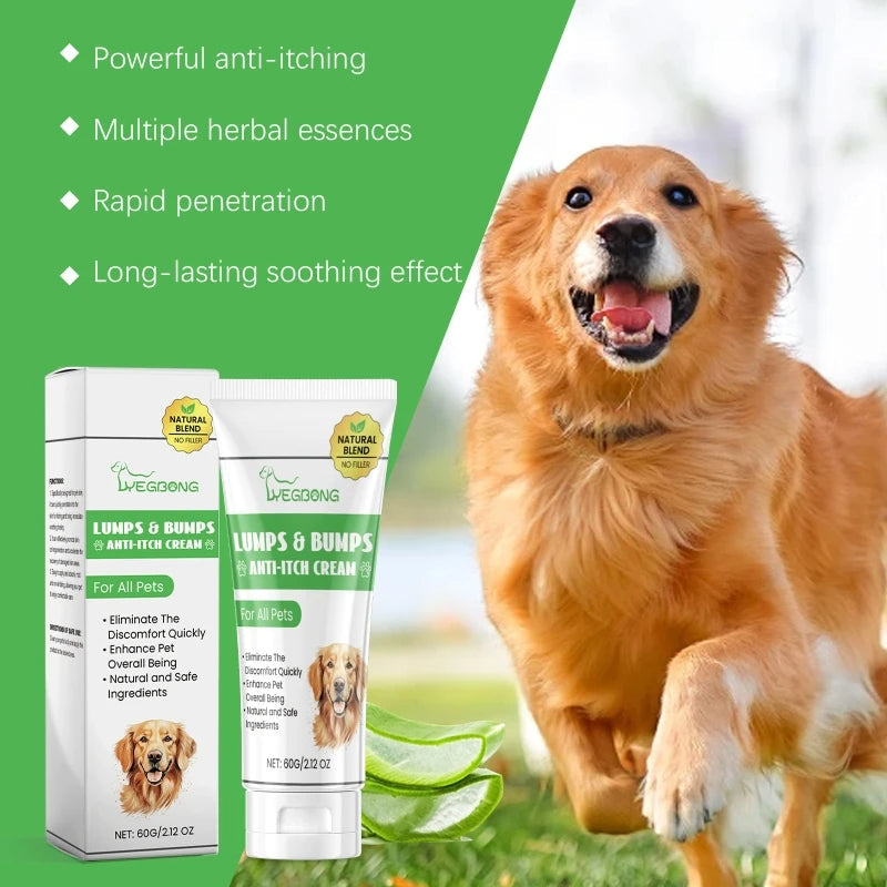 60g Anti-Itch Relief Cream for Dogs and Cats