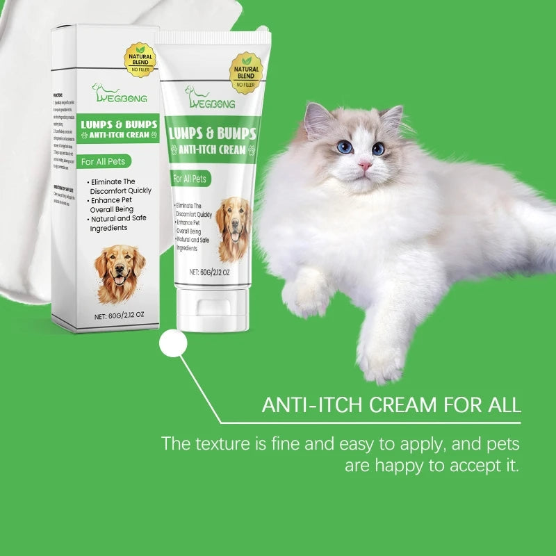 60g Anti-Itch Relief Cream for Dogs and Cats