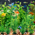 Artificial Fish Tank Plants - Aquarium Decoration Set