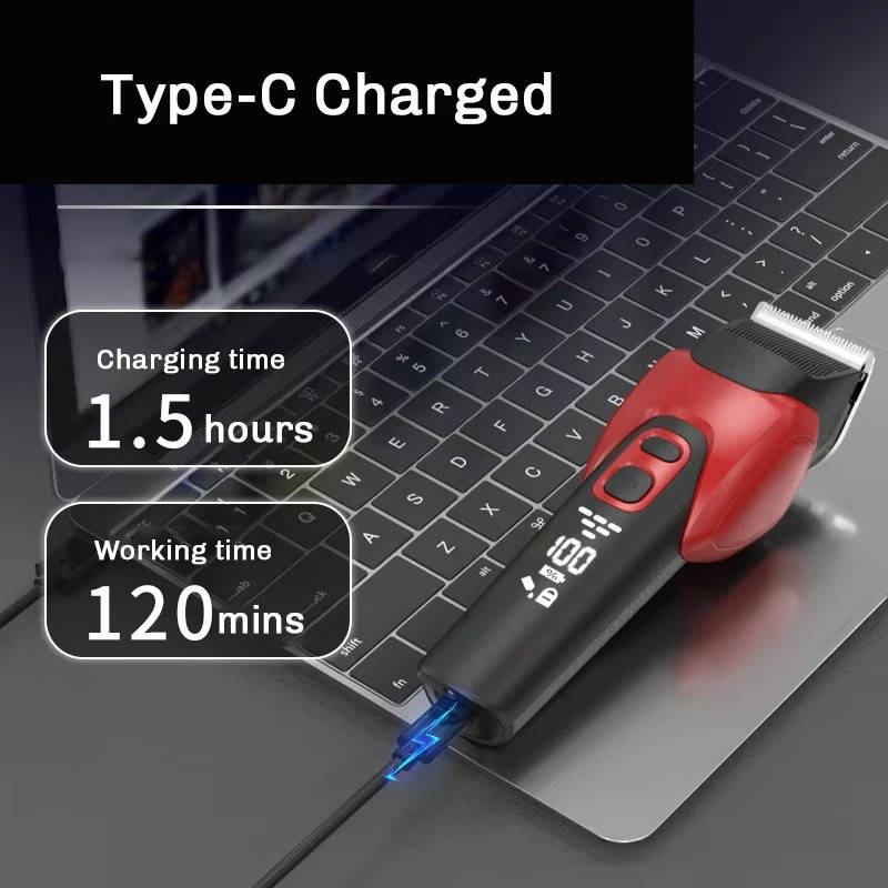 Electric Professional Dog Grooming Hair Clipper - Cordless and Quiet