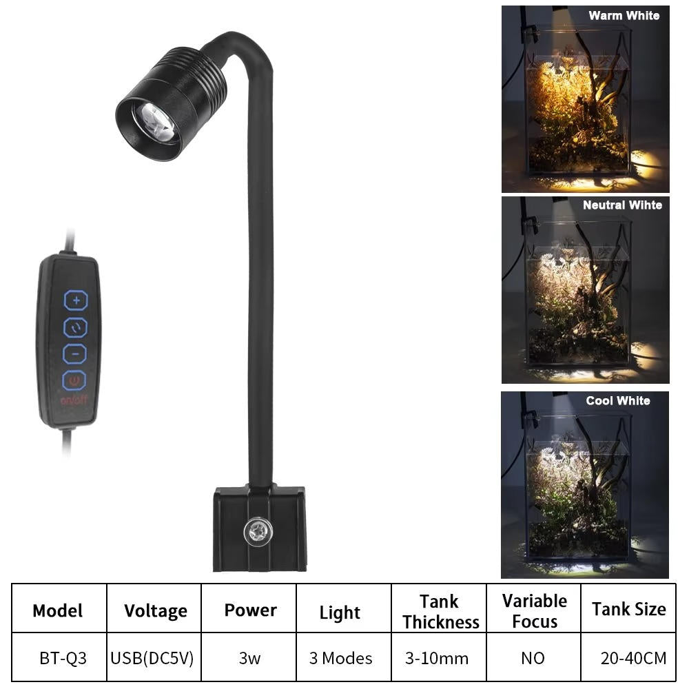 Adjustable LED Aquarium Light for Fish Tanks