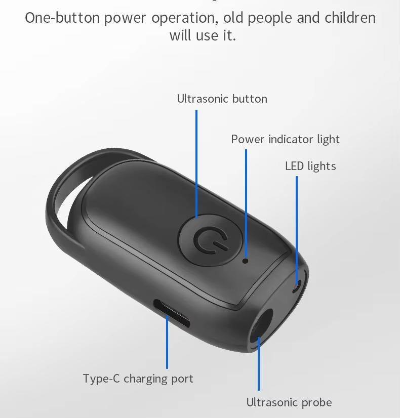 Portable Ultrasonic Dog Repeller with Rechargeable Battery