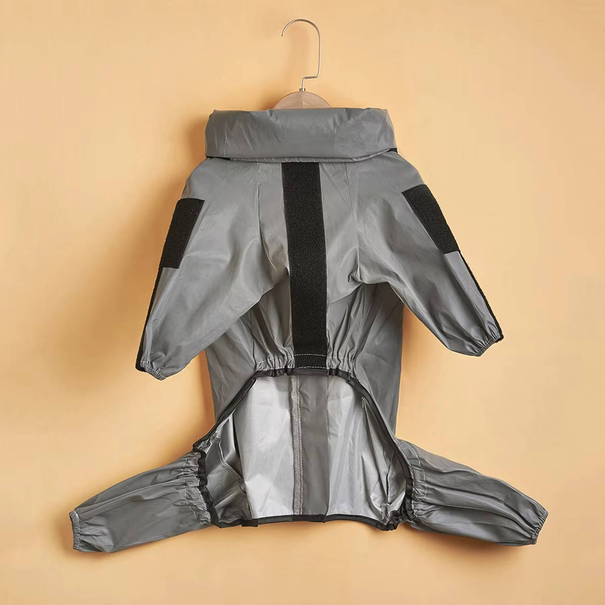 Waterproof Dog Raincoat with Hood and Reflective Strips