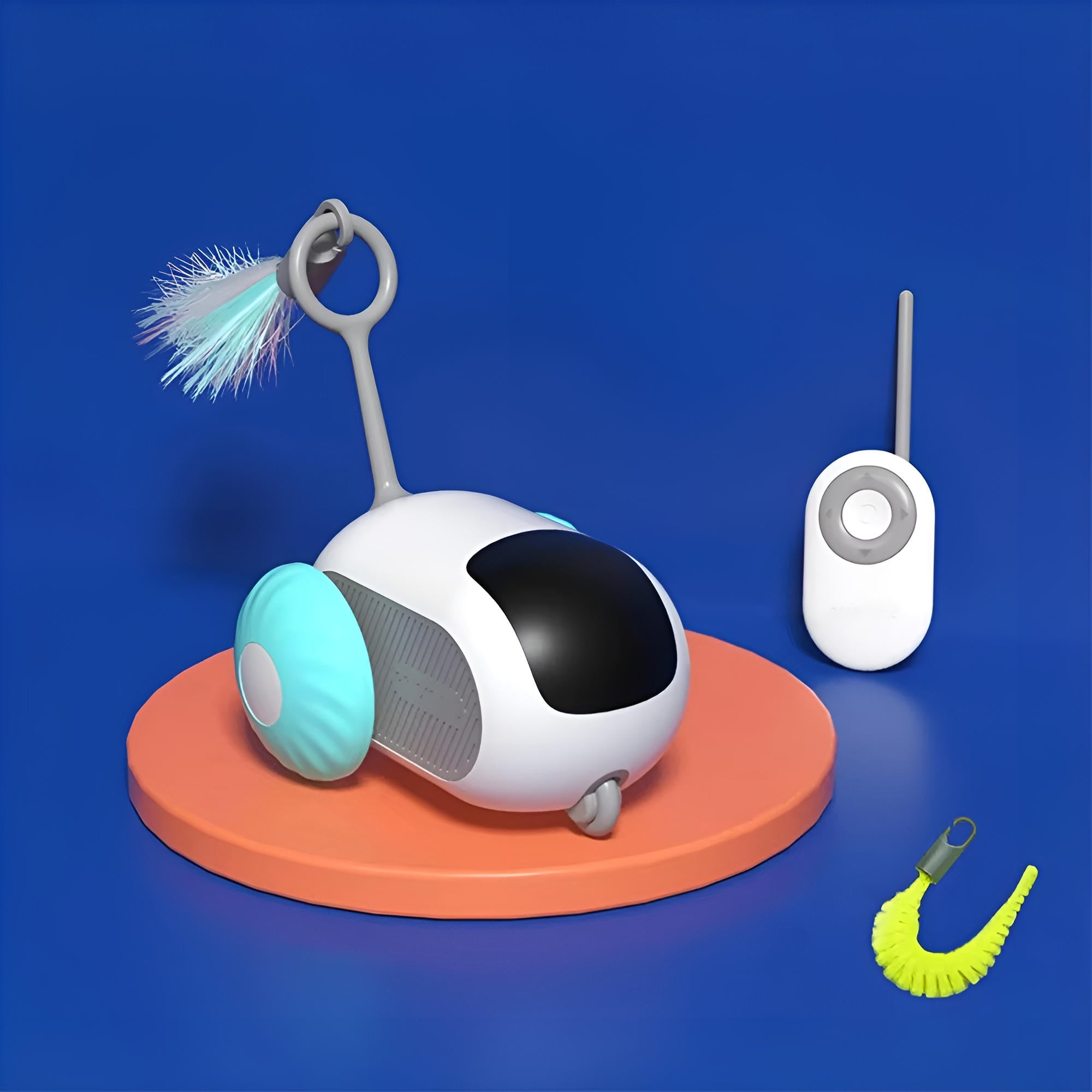 Dual Mode Remote Control Cat Toy with Sensors
