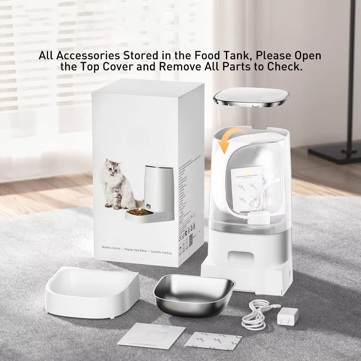 WiFi Smart Automatic Cat Feeder With App Control