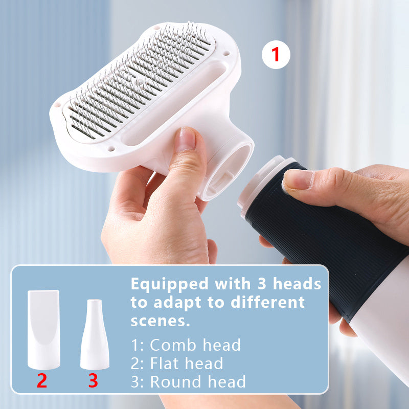 3-in-1 Dog Hair Dryer, Brush &amp; Styling Comb