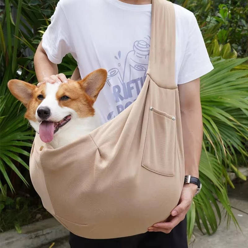 Adjustable Dog Carrier Sling with Storage Pocket