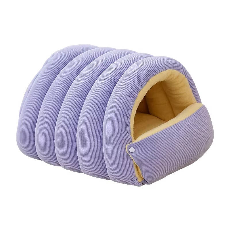 Removable and Washable Winter Enclosed Cat Bed