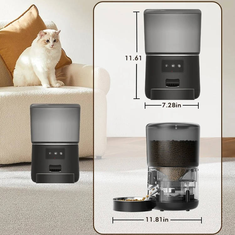 Smart Automatic Pet Feeder for Cats and Dogs