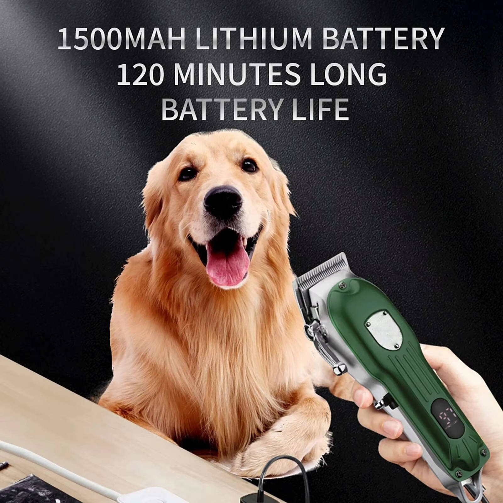 All Metal Rechargeable Professional Dog Hair Clipper