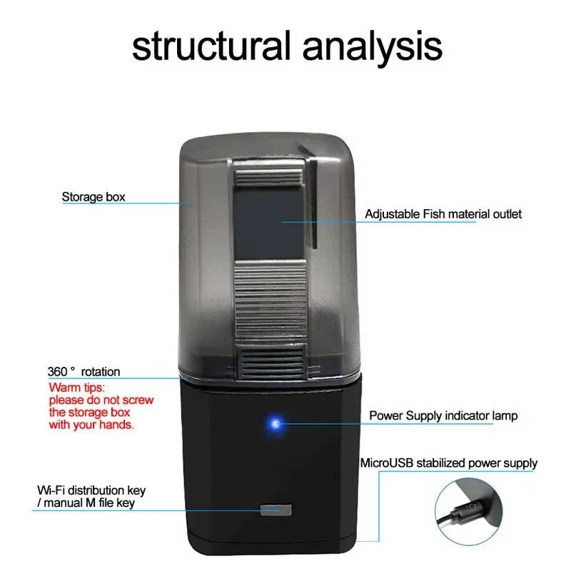 WiFi Voice-Controlled Automatic Fish Feeder