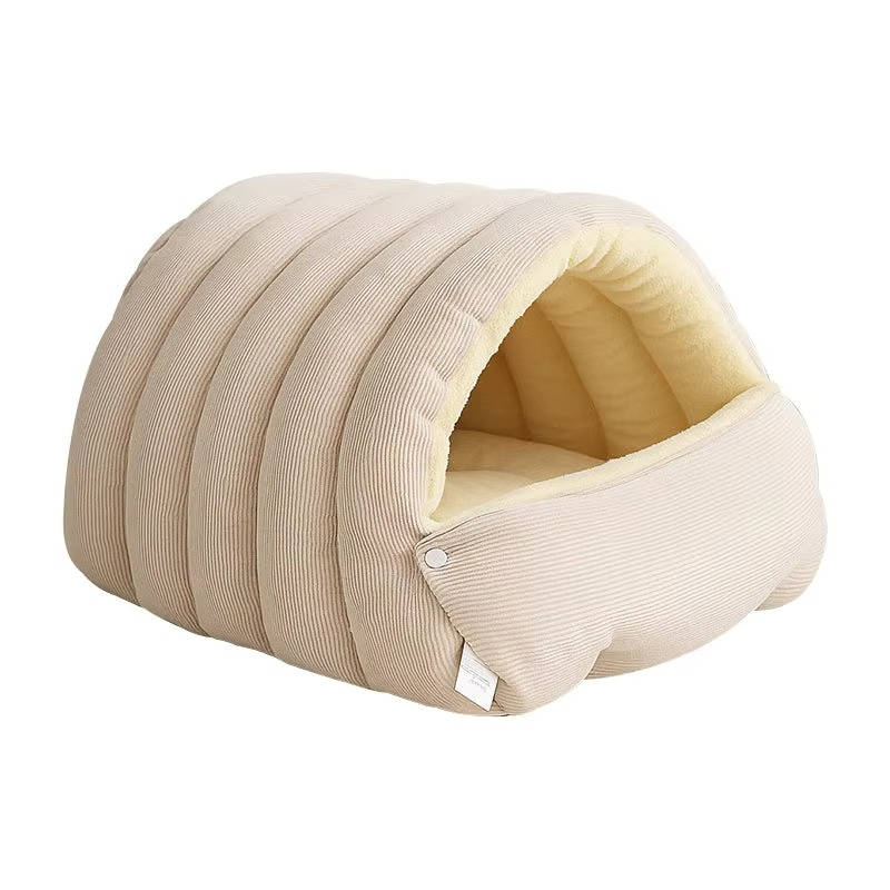 Removable and Washable Winter Enclosed Cat Bed