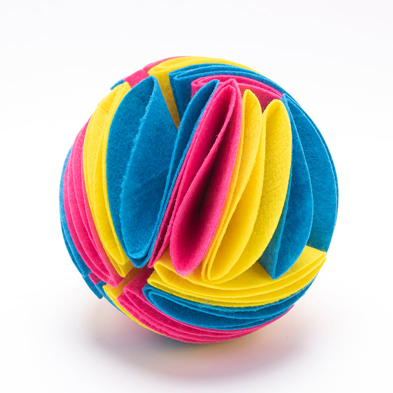 Collapsible IQ Boosting Snuffle Ball for Dogs &amp; Cats