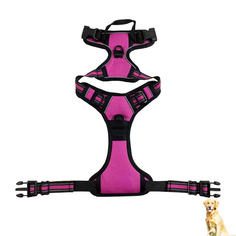 Reflective Nylon Chest &amp; Back Dog Harness