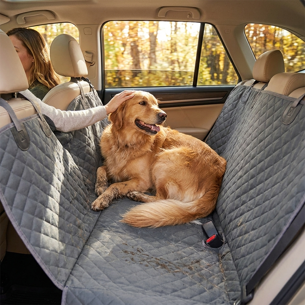 Waterproof Cargo Cover - Pet Travel Liner for Cars & SUVs