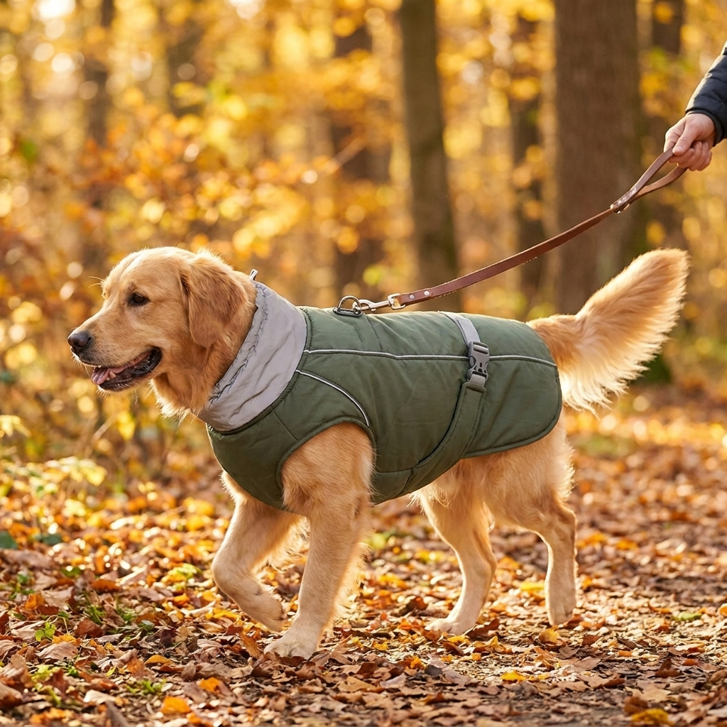 Water-Resistant Reflective Dog Winter Coat
