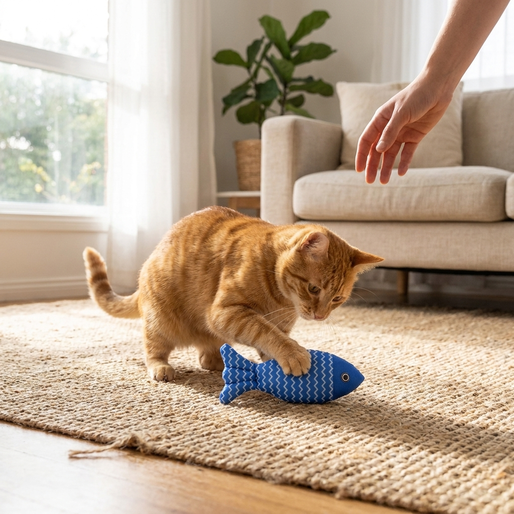 Catnip Plush Teeth-Grinding Toy for Kittens &amp; Puppies
