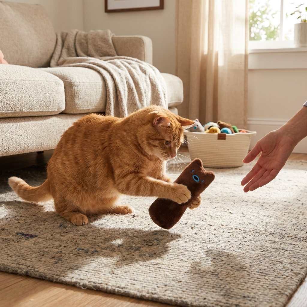 Catnip Plush Chew Toys for Cats - Teeth Grinding Set