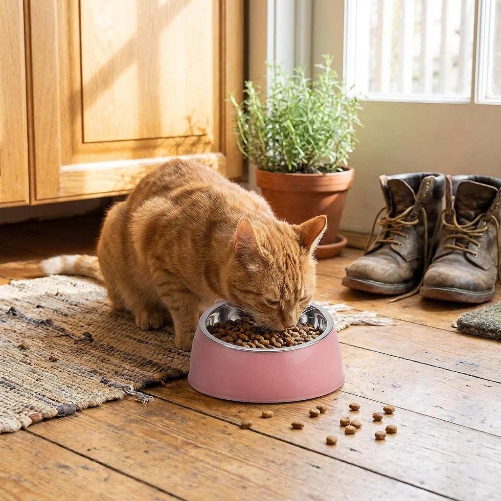 Raised Tilt Pet Bowl - Non-Slip Feeder for Cats & Dogs